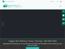 Tablet Screenshot of dermaly.com